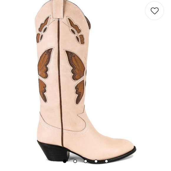 Jeffrey Campbell Fly Away Cowboy Boot in Natural - Picture 2 of 10